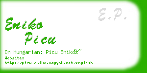 eniko picu business card